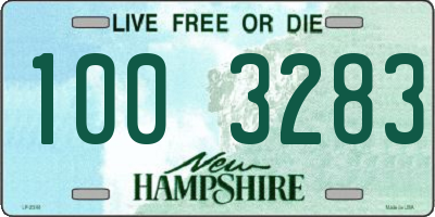 NH license plate 1003283