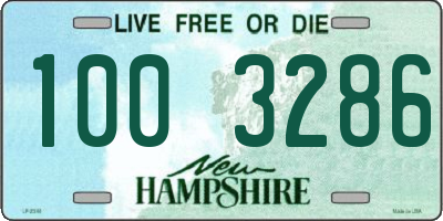 NH license plate 1003286