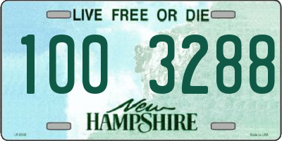 NH license plate 1003288