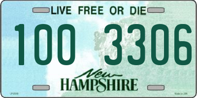 NH license plate 1003306