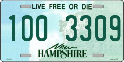 NH license plate 1003309