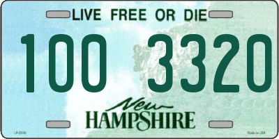 NH license plate 1003320