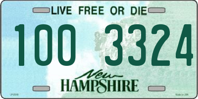 NH license plate 1003324