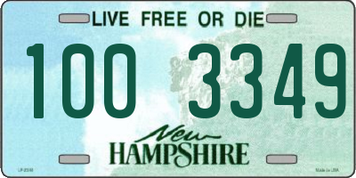 NH license plate 1003349