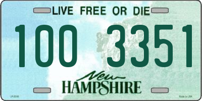 NH license plate 1003351