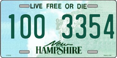NH license plate 1003354