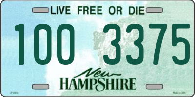 NH license plate 1003375