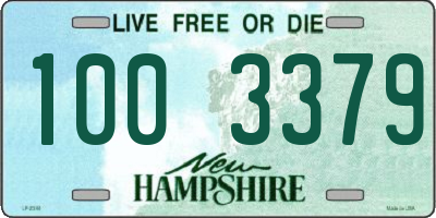 NH license plate 1003379