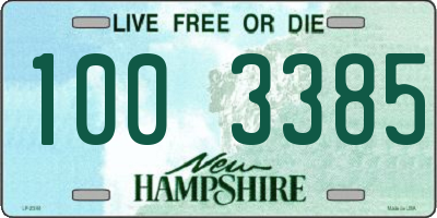 NH license plate 1003385
