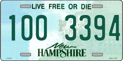 NH license plate 1003394