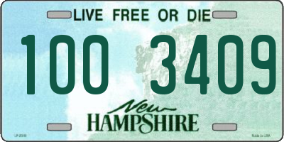 NH license plate 1003409