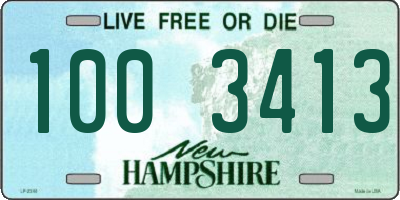 NH license plate 1003413