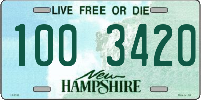 NH license plate 1003420