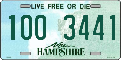 NH license plate 1003441