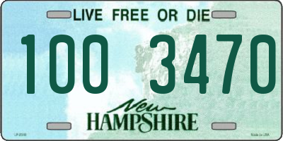 NH license plate 1003470