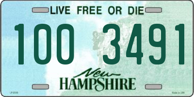 NH license plate 1003491