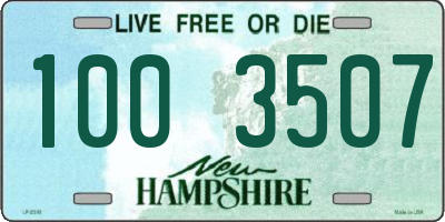 NH license plate 1003507
