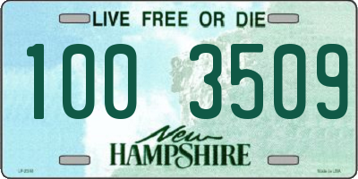 NH license plate 1003509