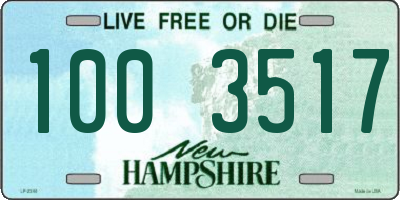 NH license plate 1003517