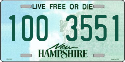 NH license plate 1003551