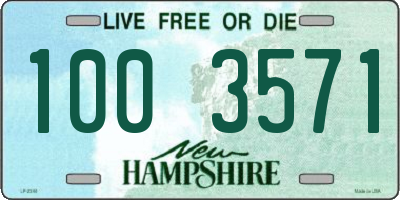 NH license plate 1003571