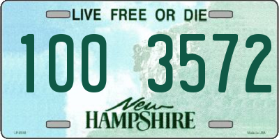 NH license plate 1003572