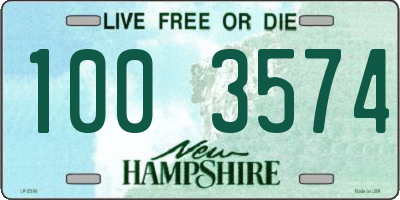 NH license plate 1003574