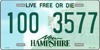 NH license plate 1003577