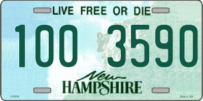 NH license plate 1003590