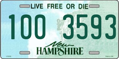 NH license plate 1003593