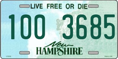 NH license plate 1003685