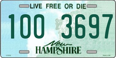 NH license plate 1003697