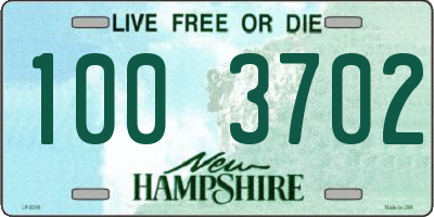 NH license plate 1003702