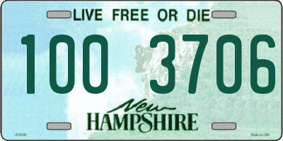 NH license plate 1003706