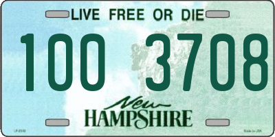 NH license plate 1003708