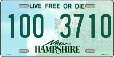 NH license plate 1003710