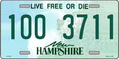 NH license plate 1003711