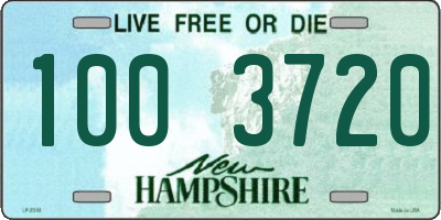 NH license plate 1003720