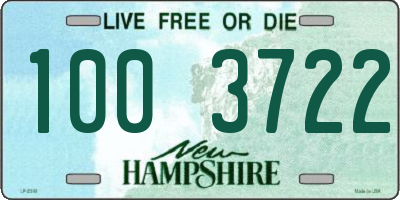 NH license plate 1003722