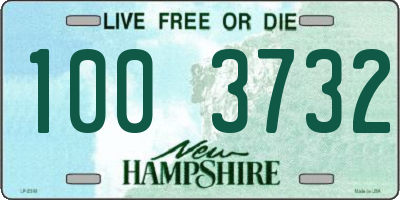 NH license plate 1003732