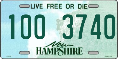 NH license plate 1003740