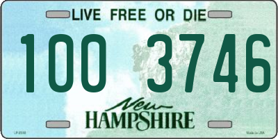 NH license plate 1003746