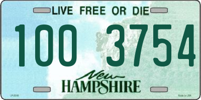 NH license plate 1003754