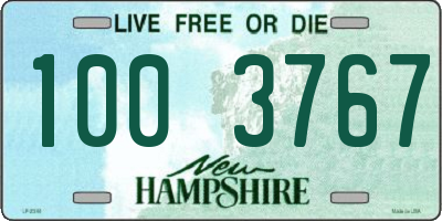 NH license plate 1003767