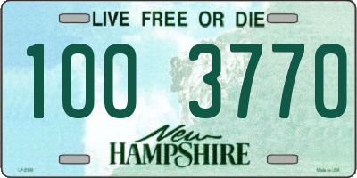 NH license plate 1003770