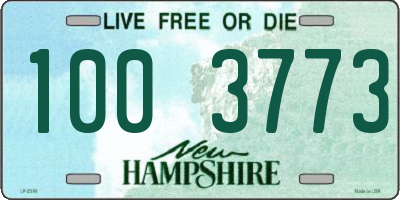 NH license plate 1003773