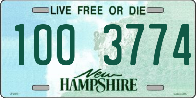 NH license plate 1003774