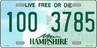 NH license plate 1003785