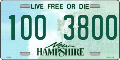 NH license plate 1003800