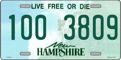 NH license plate 1003809